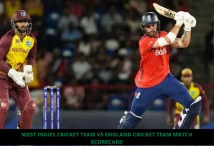 West Indies Cricket Team Vs England Cricket Team Match Scorecard